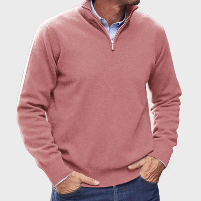 ARTHUR | Italienischer Kaschmirpullover für Männer mit Reißverschluss