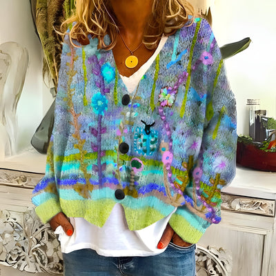 ELS | Modische Strickjacke in bunten Farben für Damen