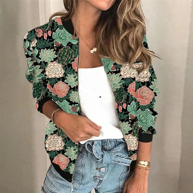 Kaisa-Zip-Jacke bedruckt