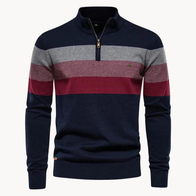 FINN | Modischer Pullover für Herren mit halbem Reißverschluss
