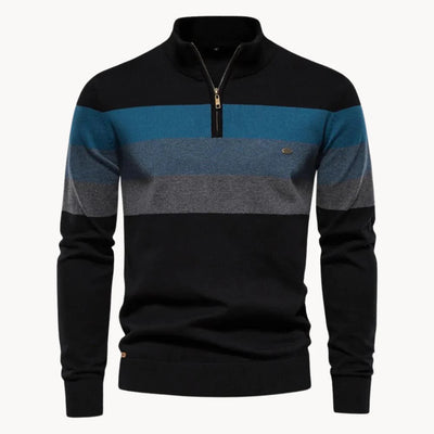 FINN | Modischer Pullover für Herren mit halbem Reißverschluss