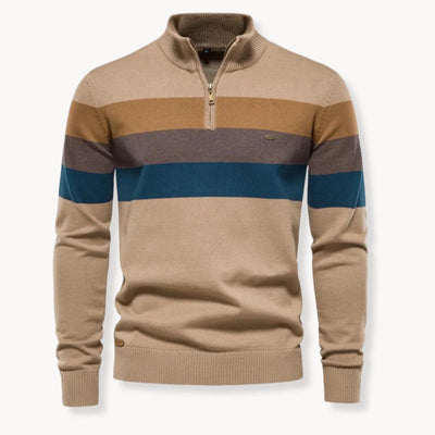 FINN | Modischer Pullover für Herren mit halbem Reißverschluss