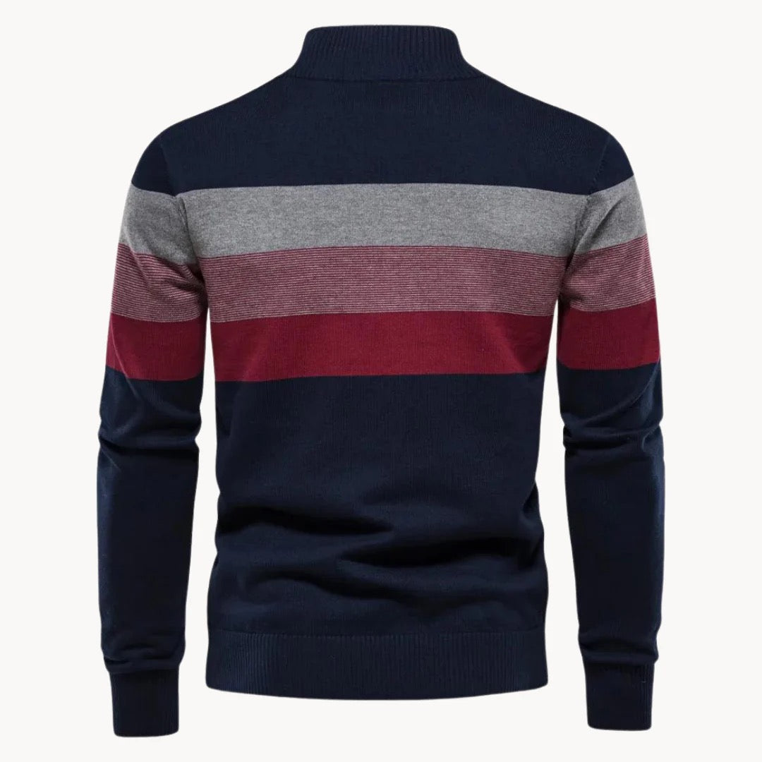 FINN | Modischer Pullover für Herren mit halbem Reißverschluss