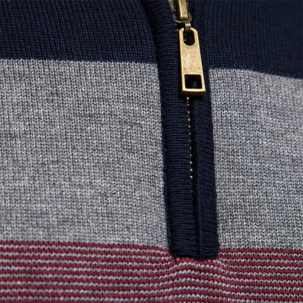 FINN | Modischer Pullover für Herren mit halbem Reißverschluss