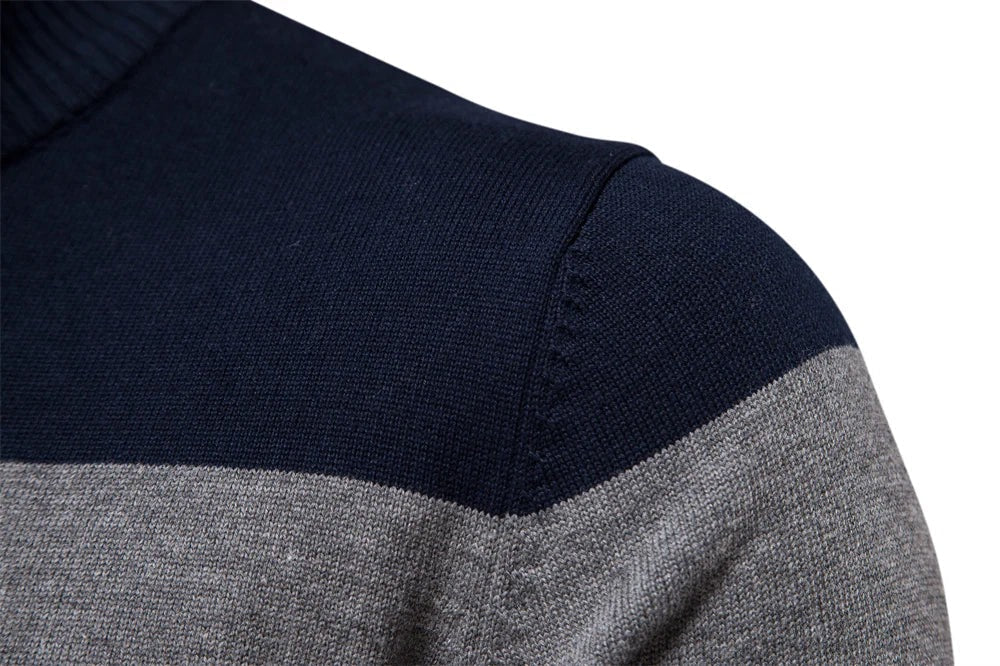 FINN | Modischer Pullover für Herren mit halbem Reißverschluss