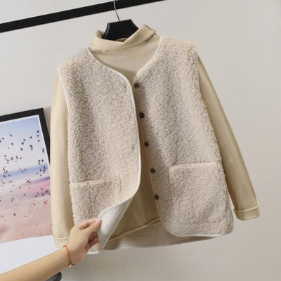 ELIZA | Warme Weste aus Teddyfleece für Damen