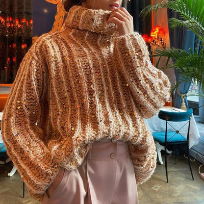 Christa - Luxuriöser Strickpullover mit funkelnden