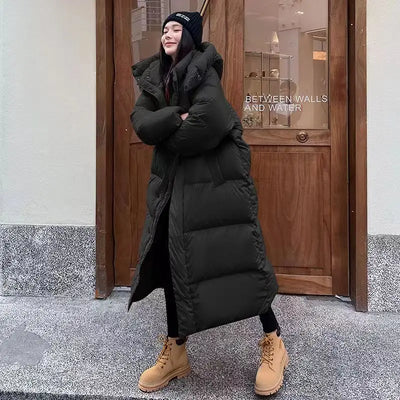 FELIN | Warm gefütterte Pufferjacke im langen Stil für Damen