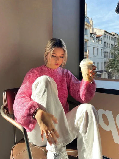 EMMA | Strickjacke mit Offenem Rücken für Damen