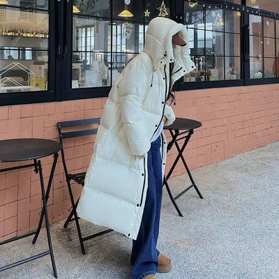 FELIN | Warm gefütterte Pufferjacke im langen Stil für Damen