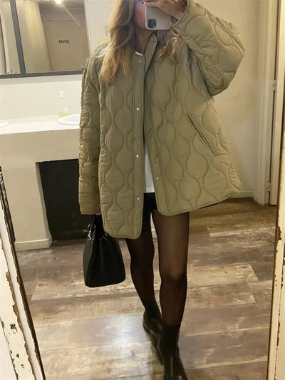 CELIVA | Eleganter Wintermantel in Übergröße für Damen