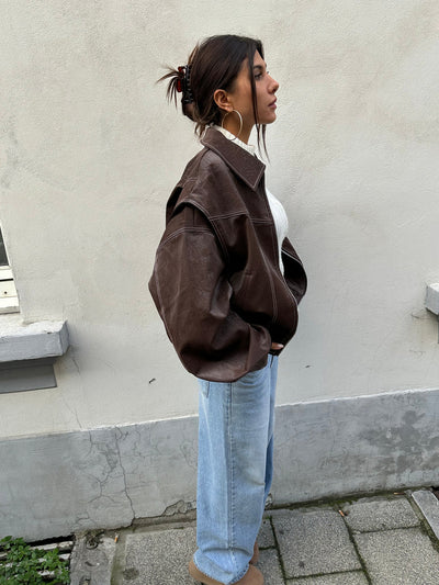 CATHRIN | Weite Damenjacke im Oversized-Stil