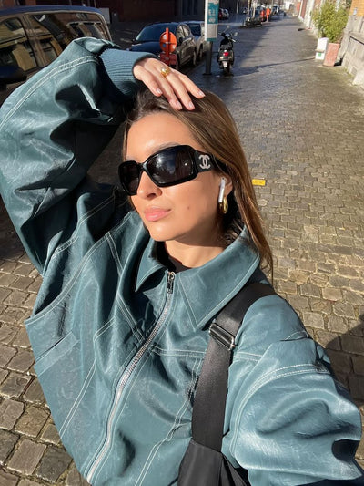 CATHRIN | Weite Damenjacke im Oversized-Stil
