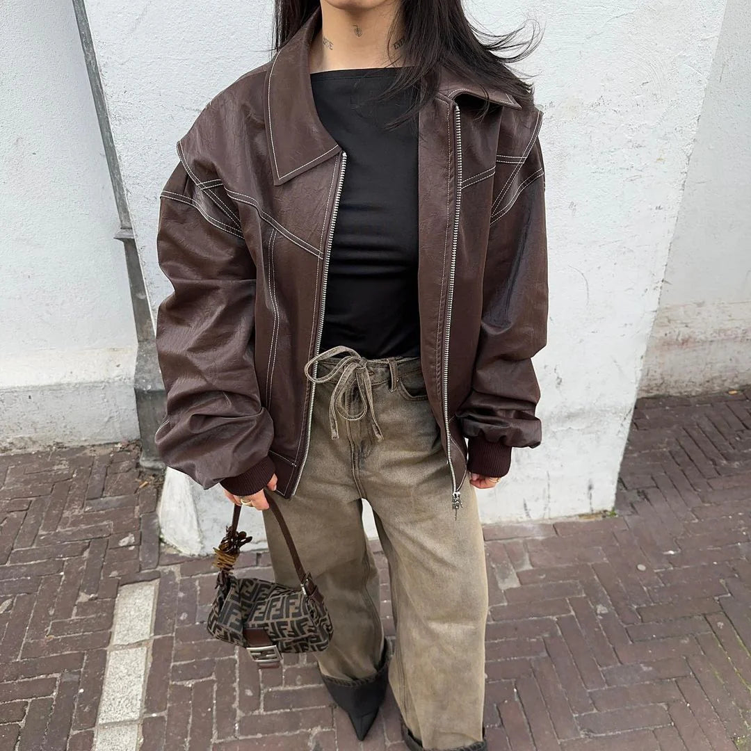 CATHRIN | Weite Damenjacke im Oversized-Stil
