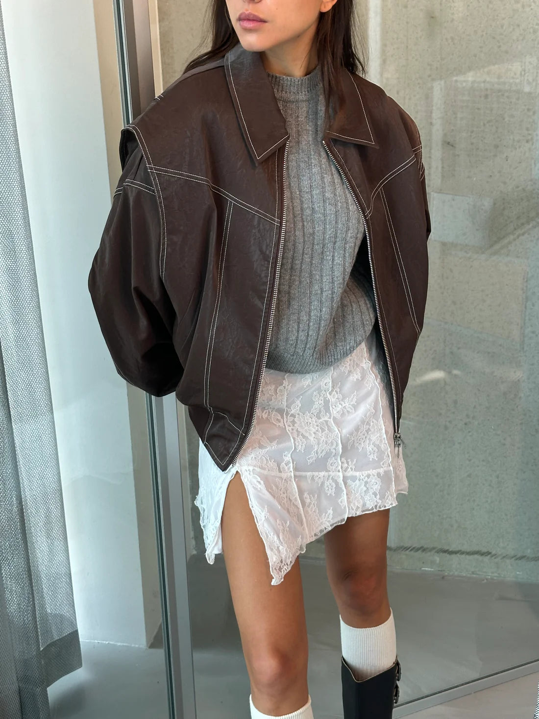 CATHRIN | Weite Damenjacke im Oversized-Stil