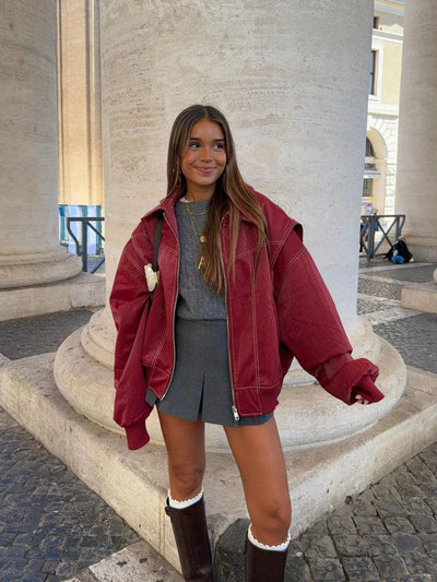 CATHRIN | Weite Damenjacke im Oversized-Stil