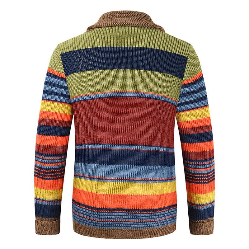 MORITZ | Trendige Strickjacke für Herren mit Farbblock-Details