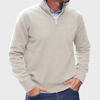 ARTHUR | Italienischer Kaschmirpullover für Männer mit Reißverschluss