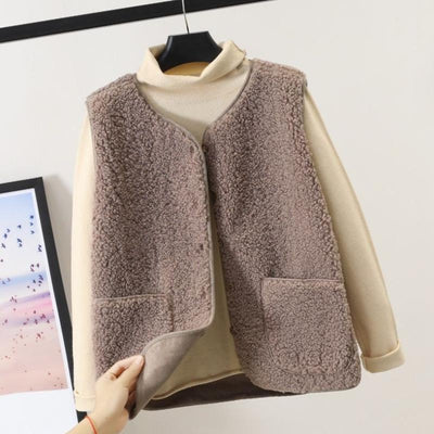 ELIZA | Warme Weste aus Teddyfleece für Damen