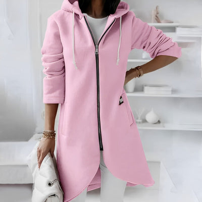 Marion - Strickjacke mit Kapuze und Zipper