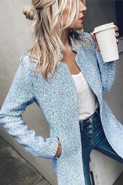 Roberta - Dicker langärmeliger Kurzblazer