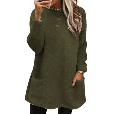 Felicia - Weicher Fleece-Pullover mit Taschen