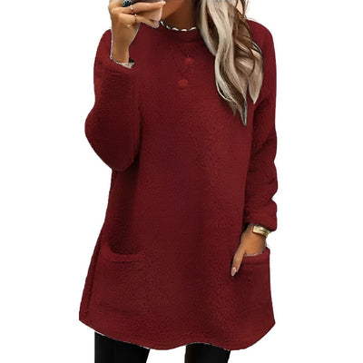 Felicia - Weicher Fleece-Pullover mit Taschen