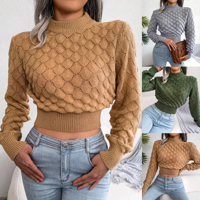 Renee - Langärmeliger Pullover mit Lochmuster