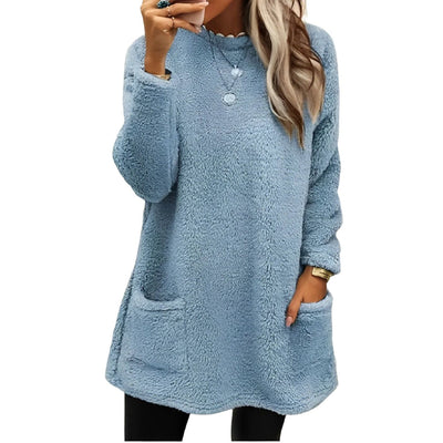 Felicia - Weicher Fleece-Pullover mit Taschen