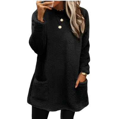 Felicia - Weicher Fleece-Pullover mit Taschen