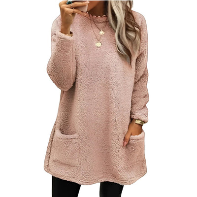 Felicia - Weicher Fleece-Pullover mit Taschen