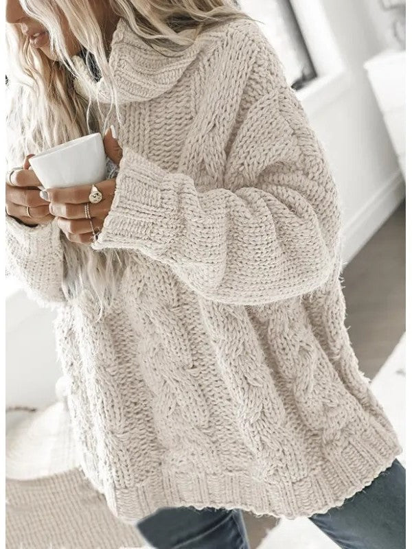 Darina - Oversize Rollkragenpullover aus weichem Strick