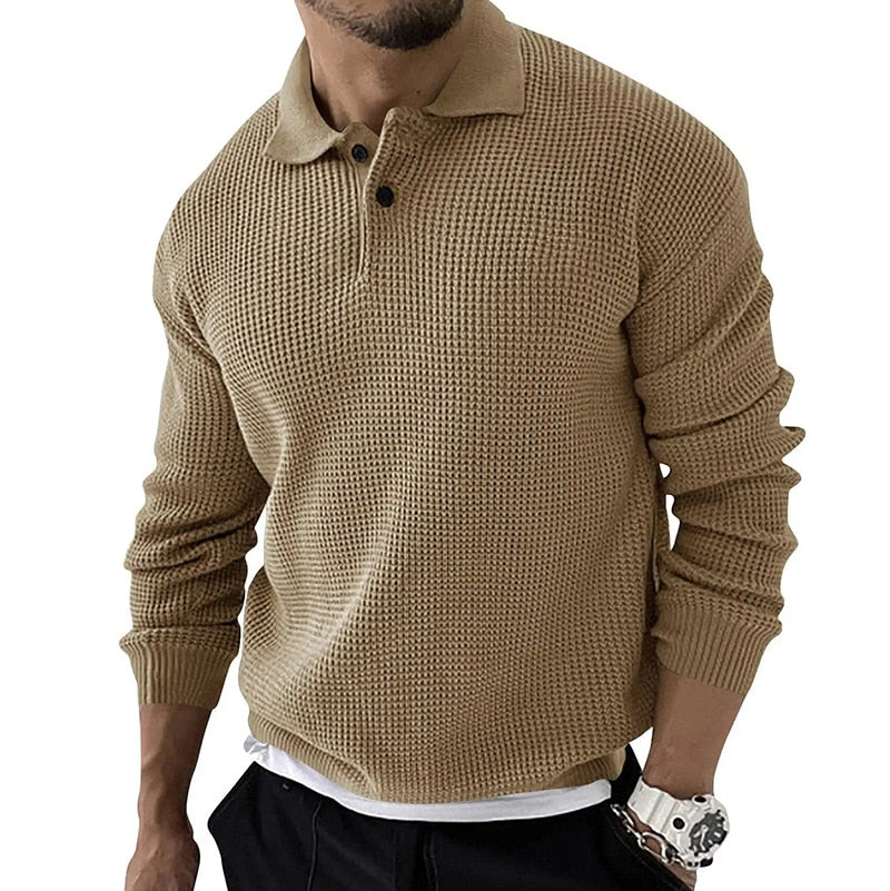 EDEN POLO | Premium-Polo mit langen Ärmeln für Männer