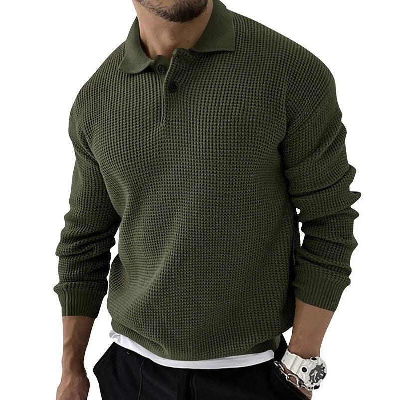 EDEN POLO | Premium-Polo mit langen Ärmeln für Männer